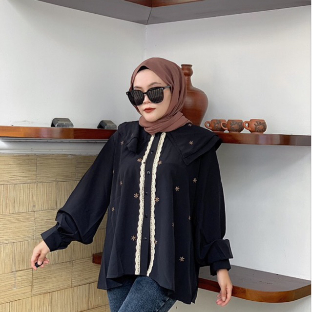 VEE BLOUSE CRINKLE MILANO IMPORT