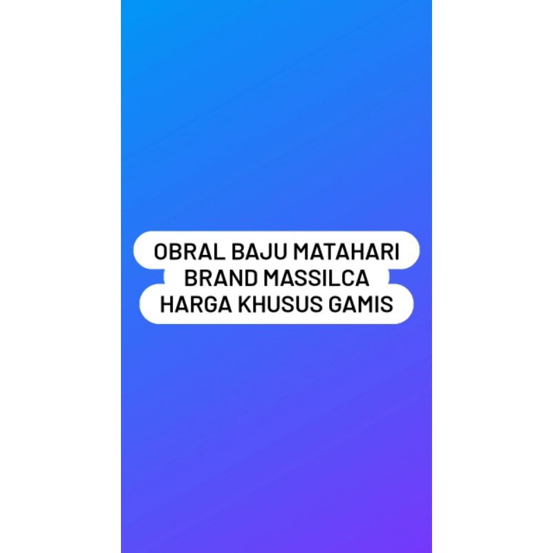 Obral Gamis Matahari