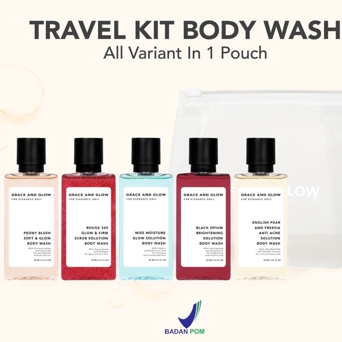 Grace and Glow Travel Size Kit Body Wash 40ml (jual 1pc)