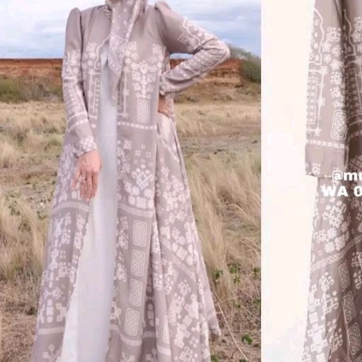 READY STOCK Mashrabiya Outer Desert S M L XL XXL Gamis Dress Wearing Klamby Wearingklamby