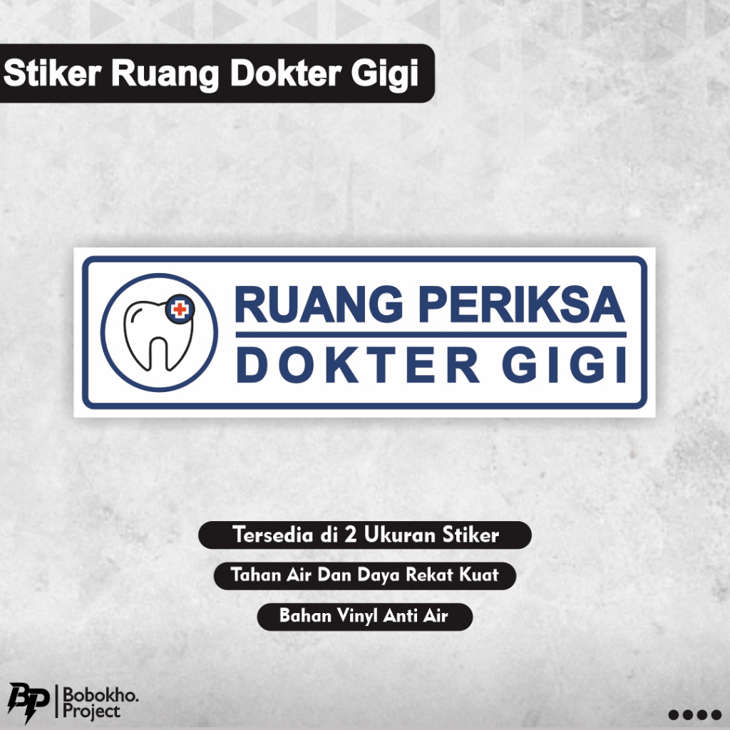 

Stiker Ruang Dokter Gigi / Stiker Poli Gigi / Stiker Ruang Periksa Dokter Gigi Rumah Sakit Klinik Puskesmas