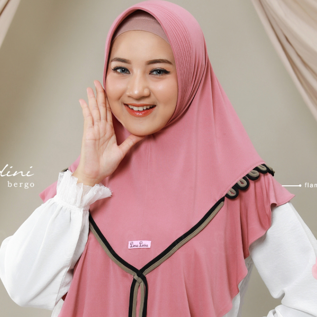 Hijab Instan Couple Mom Kerudung Terbaru Jilbab Bergo Andini Linalivia