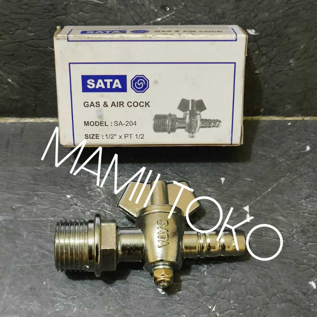 Kran gas single LPG 1/2 inch Air cock Keran Kompor