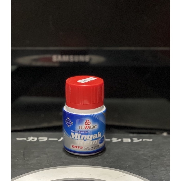 [1 BOTOL] 50ML MINYAK REM JUMBO DOT 3 OLI REM MOTOR MERK JUMBO DOT 3 WARNA MERAH KECIL BRAKE FLUID M
