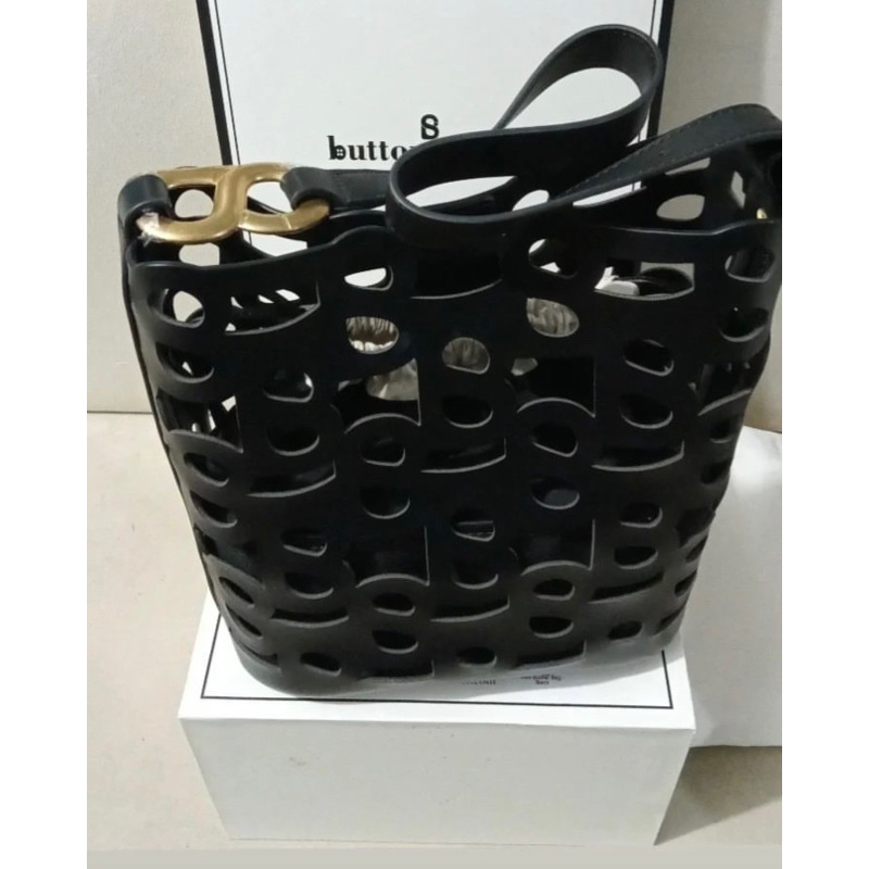 Clea Bucket Bag Buttonscarves Black PL