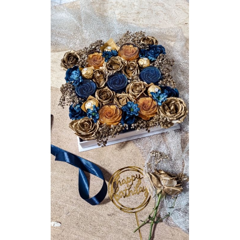 

Solly Jelly 3D Floral Jelly 6 Cup custom made + fresh flower