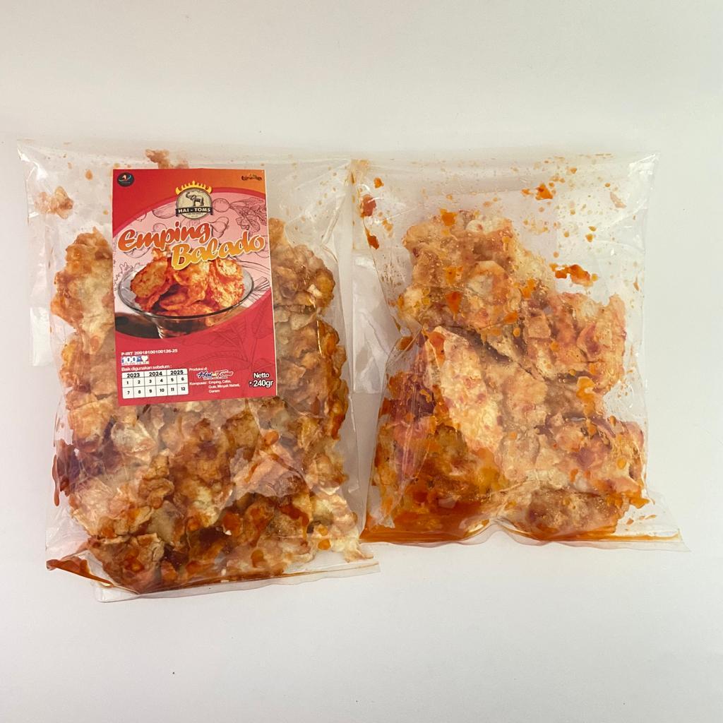 

Emping Balado Hai Toms pedas manis