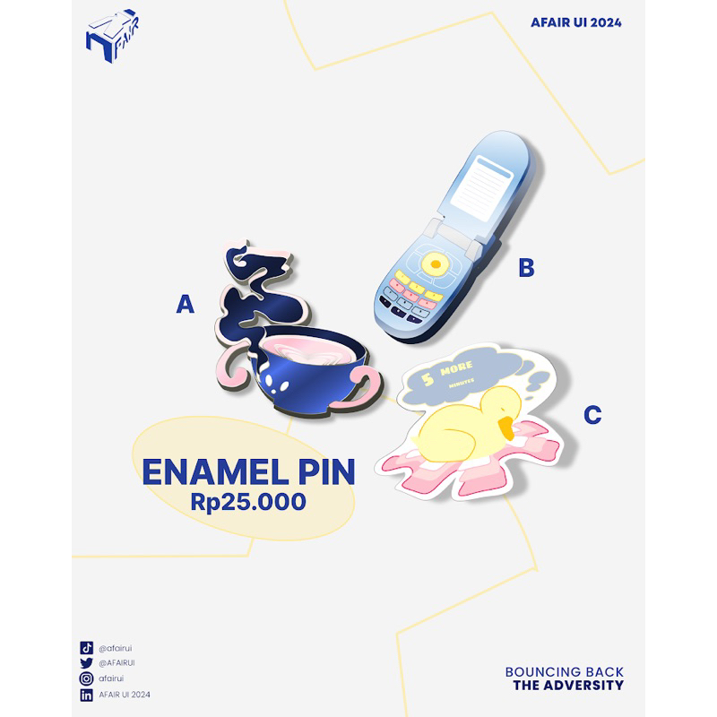 Enamel Pin AFAIR UI 2024
