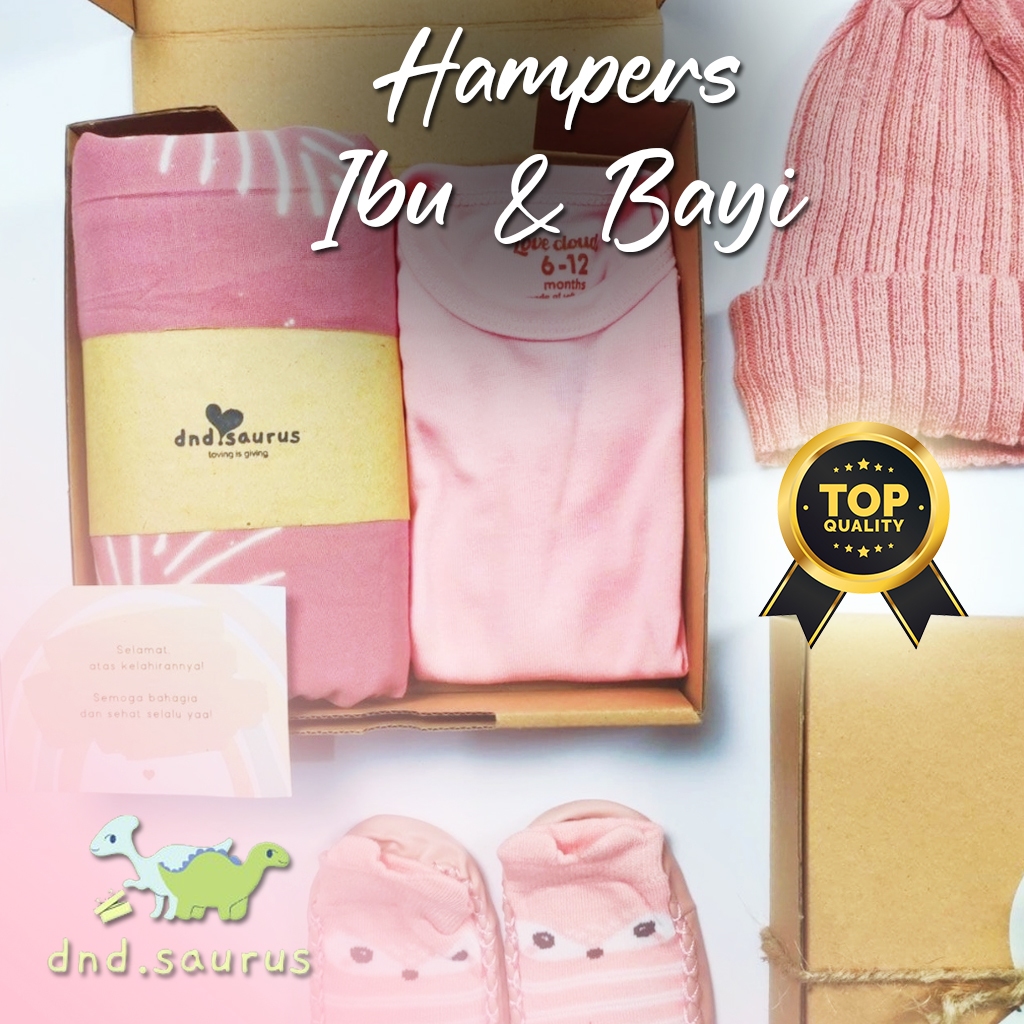 Hampers Ibu dan Bayi Hampers Daster Ibu Kado Bayi Baru Lahir Kado Ibu Melahirkan Hadiah Lahiran Perl