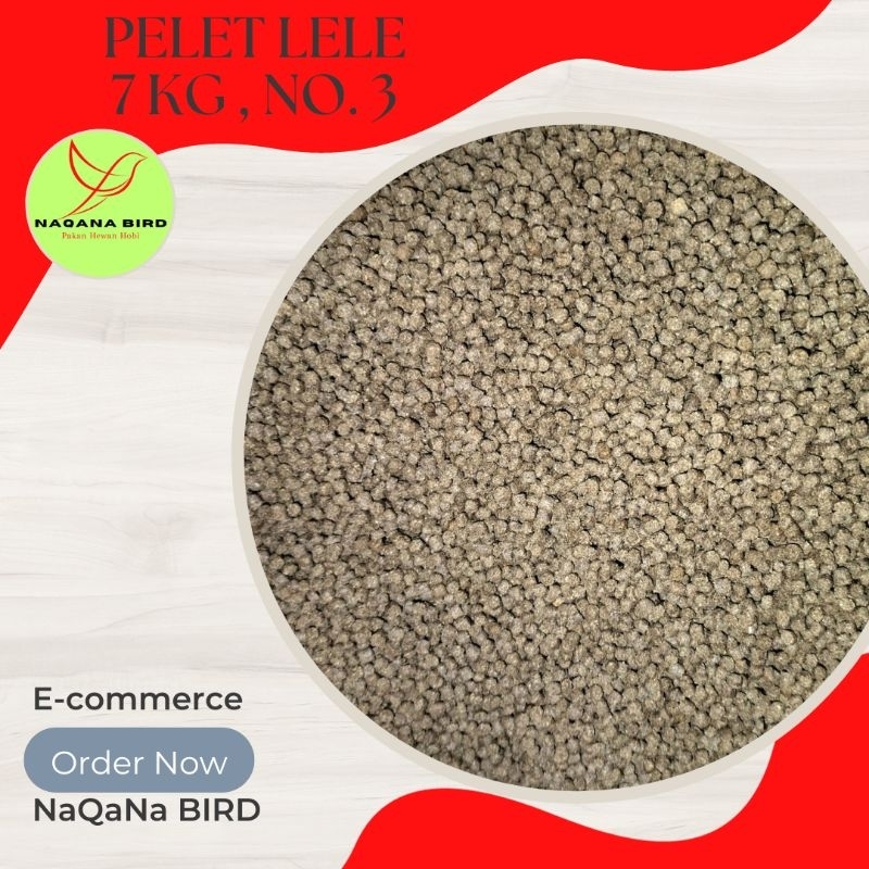 pelet ikan lele 3mm pakan harian 7 kilo