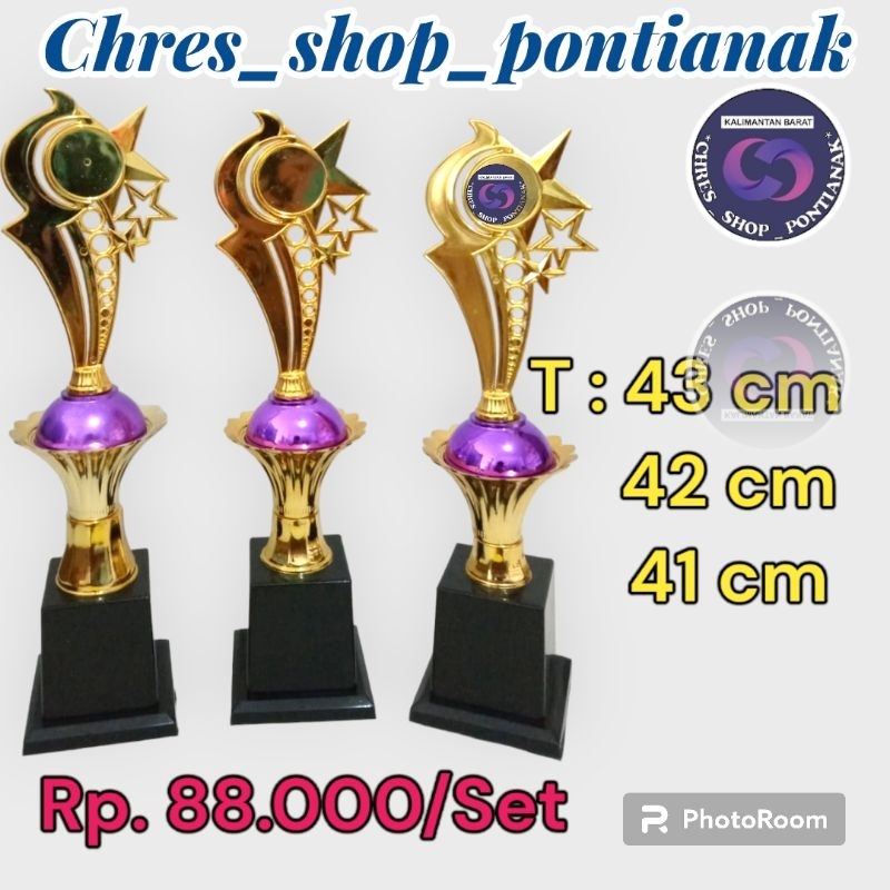 Piala murah model mahkota emas  pontianak