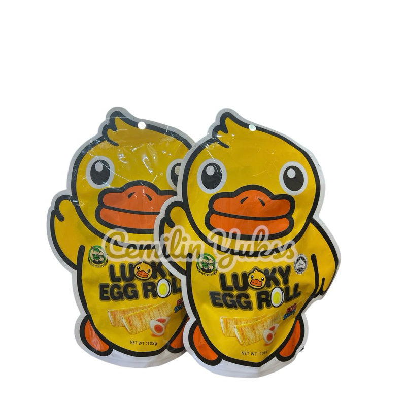 

Lucky Egg Roll 108g Huijia Salted Egg Yolk Wafer Roll ( isi 11Pcs)