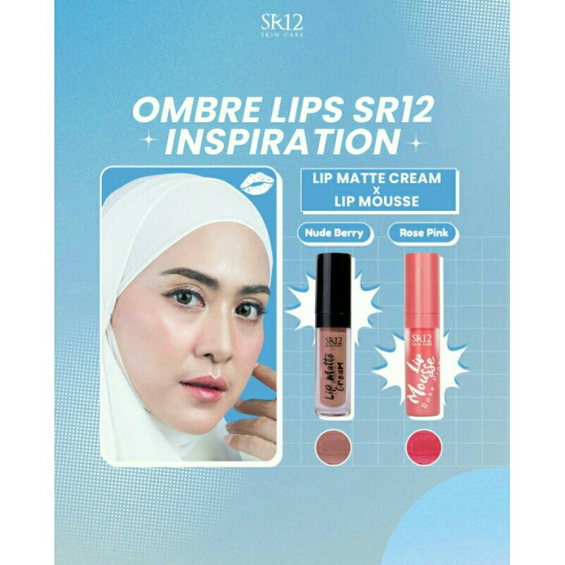 Lip Cream Matte/ Lip Cream/ Lip Cream tahan lama/ Lip Cream SR12/lip matte cream