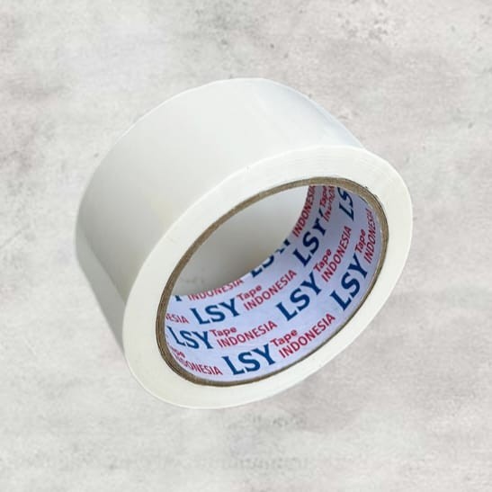 

LSY Lakban Putih 45mm x 80yard Full | Lakan Warna Warni Ketabalan 50mic