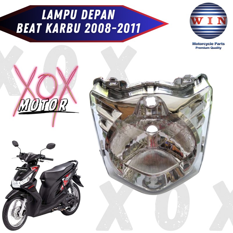 Lampu Depan Honda Beat Karbu 2008 2009 2010 2011 Win | Reflektor Beat Karbu