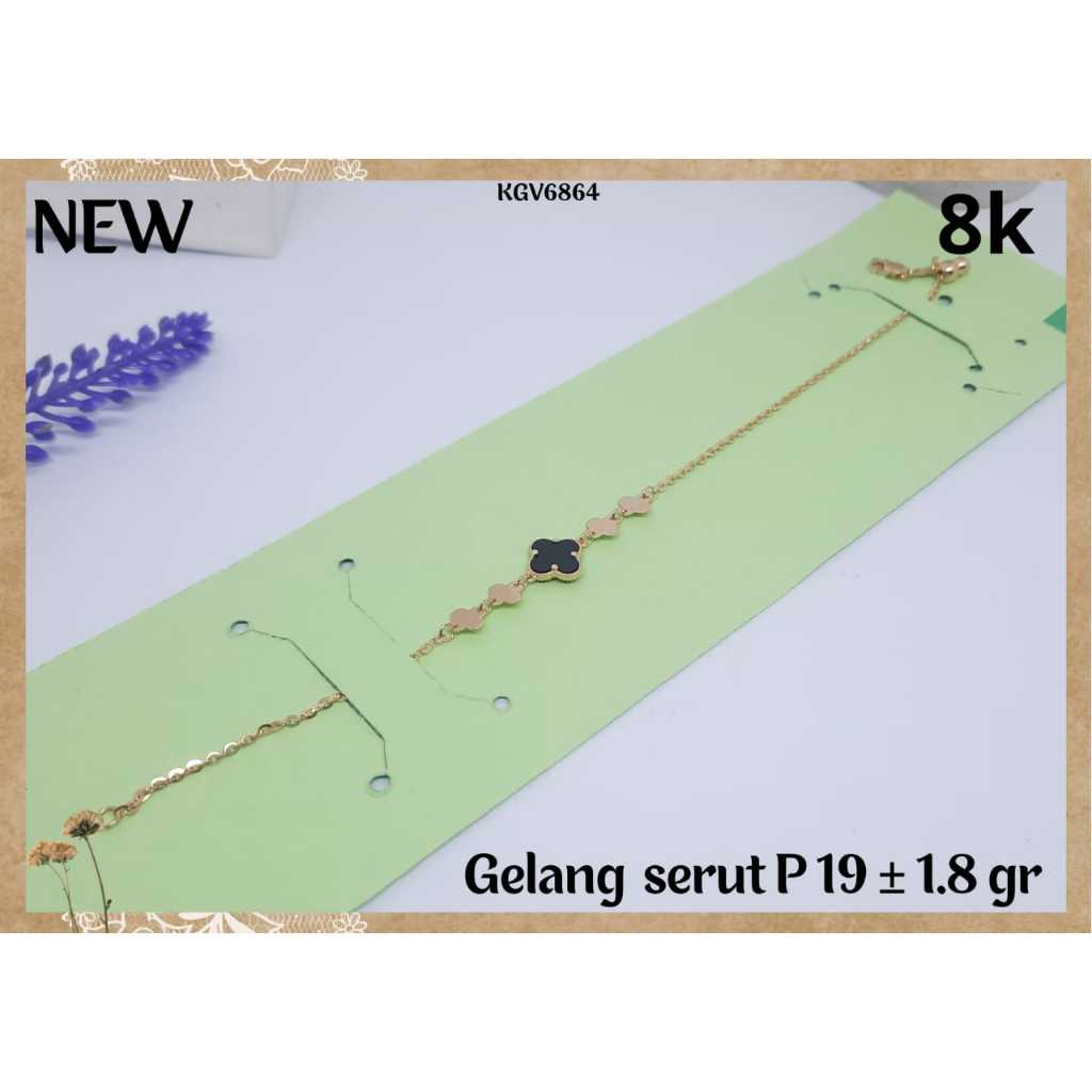 LMV Gelang Serut Vancleef Emas  8k 375