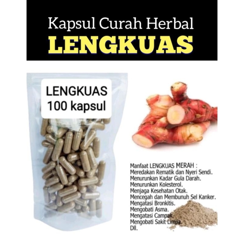 LENGKUAS 100 kapsul Curah Herbal