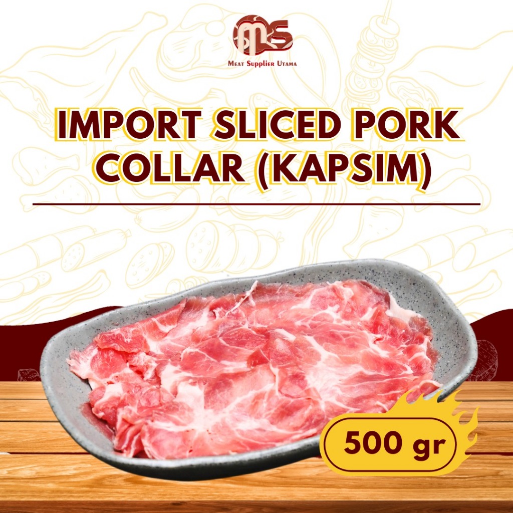 Import Sliced Pork Collar (Kapsim)