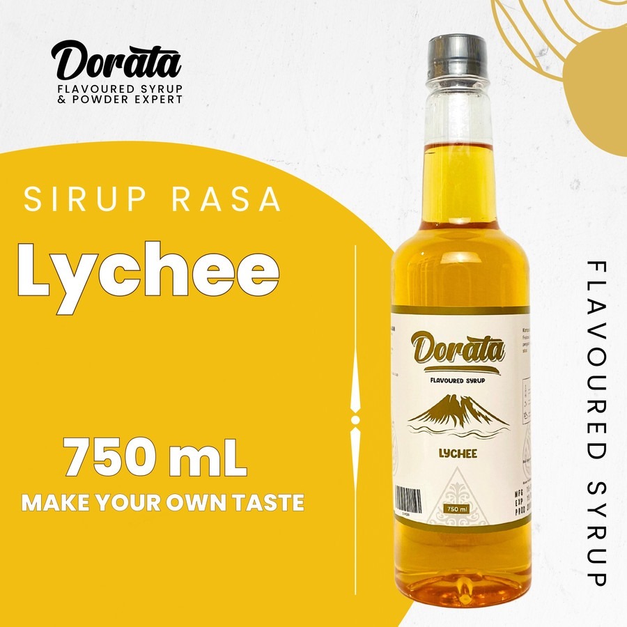 

DORATA LYCHEE SYRUP 750ML, CAMPURAN MINUMAN KAFE PREMIUM DLL