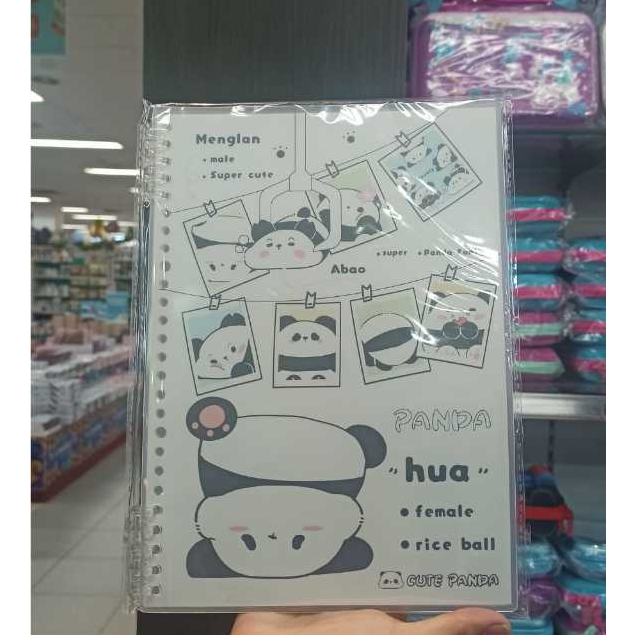 

Gramedia - Kako cute panda 10Ring notebook white
