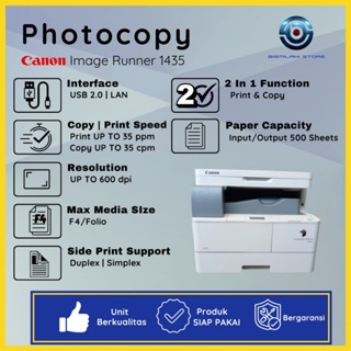 Mesin Fotocopy Canon IR 1435 Siap Pakai Untuk Usaha FotoCopy