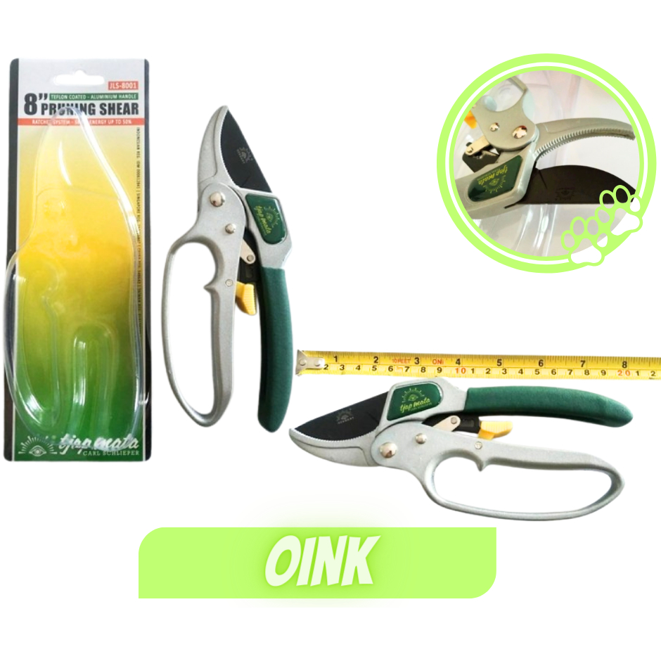Gunting Dahan Rachet 8 Inch Tjap Mata Gunting Tangkai Gunting Ranting Original
