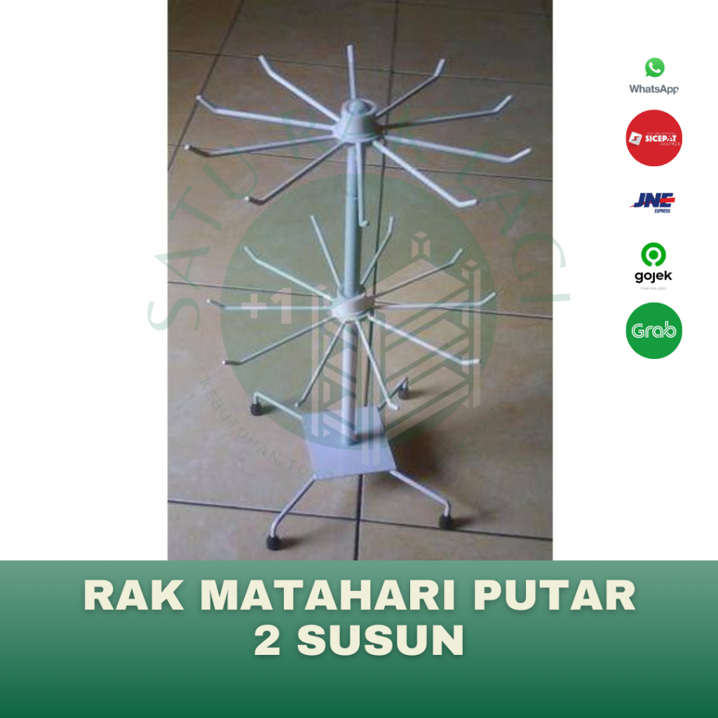 Rak Matahari Putar 2 Susun Accesoris/Display