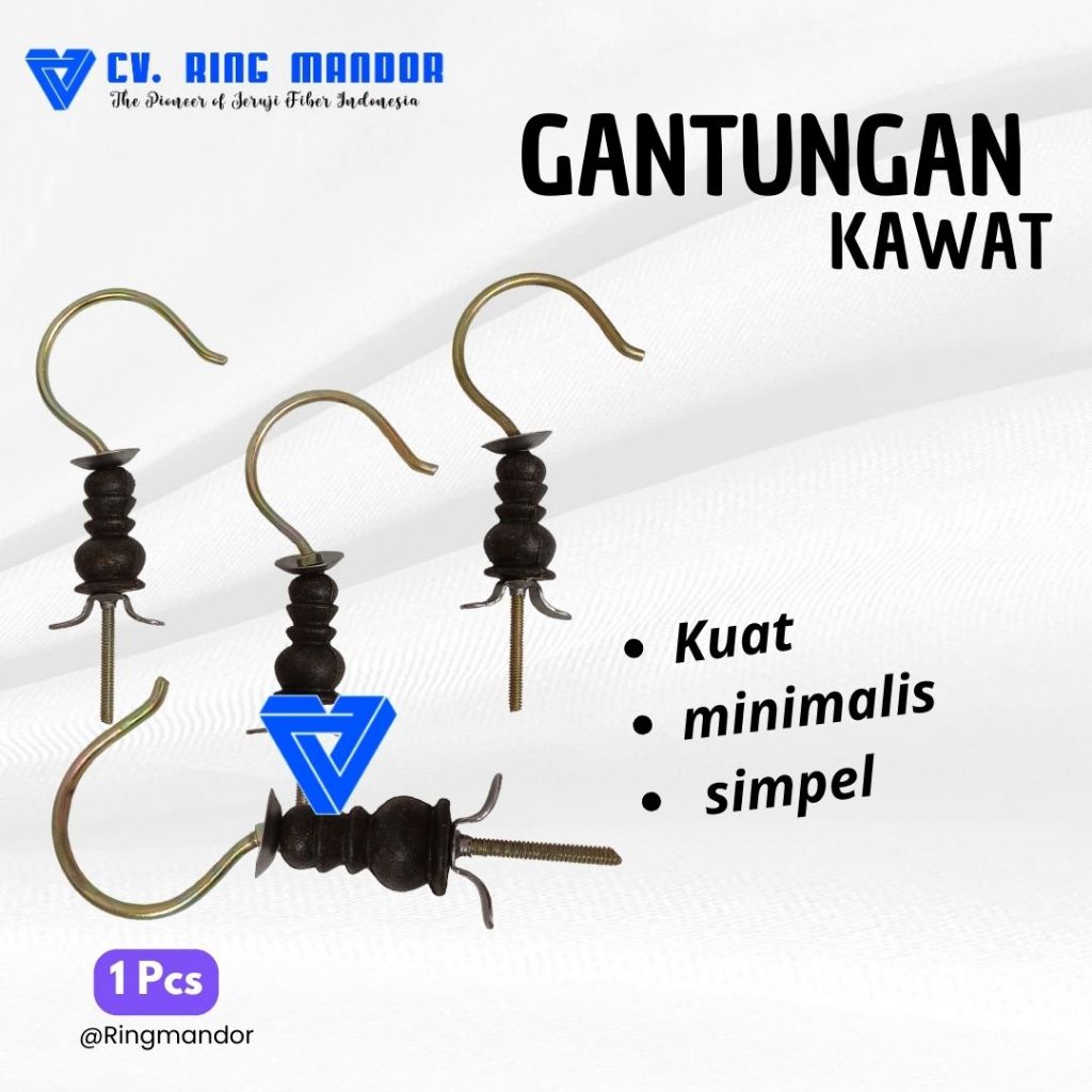 Gantungan Cantolan Kawat 1 pack 20 pcs Gantungan Sangkar Kandang Burung Kecil Pleci Prenjak Ciblek S