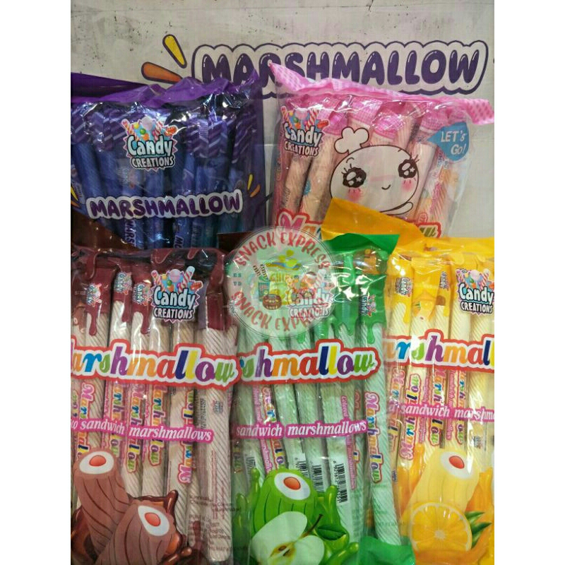 

Candy Creation Marshmallow Panjang Pack / Marshmallow Long isi 30 Pcs