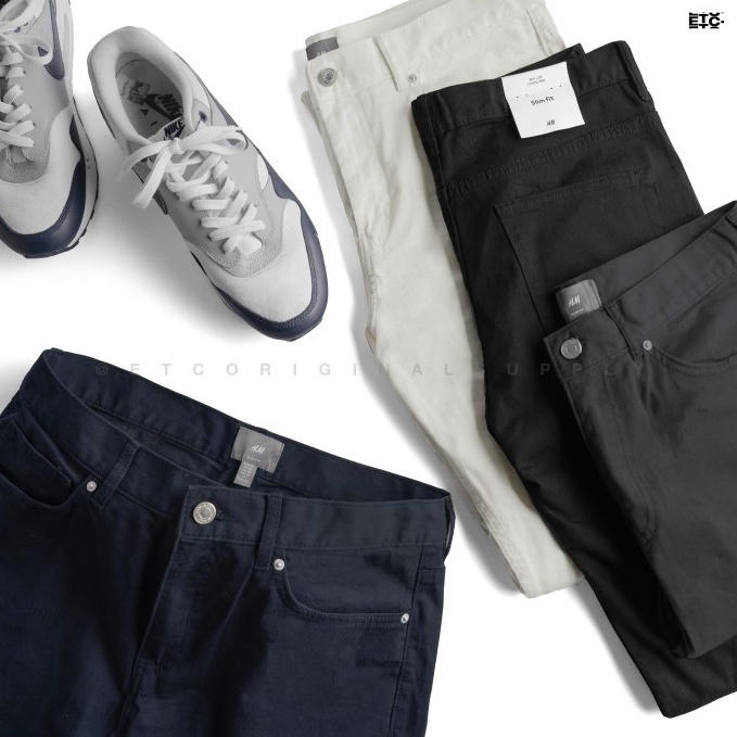 ART B27O HM Mens Slim Fit Stretch Cotton Twill Trousers