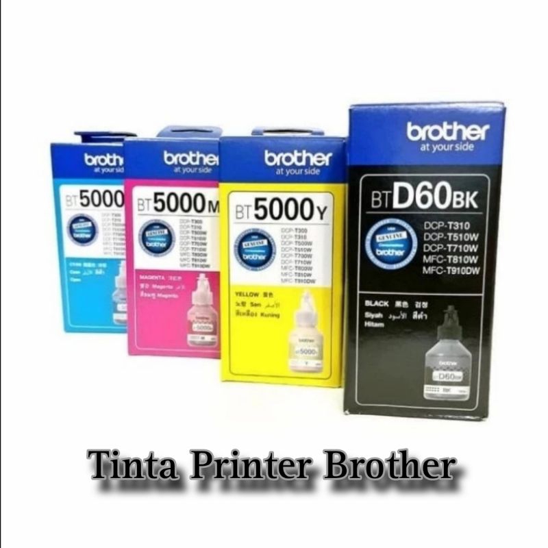 TINTA BROTHER BTD60 D60 HITAM / TINTA BROTHER BT5000 WARNA / TINTA PRINTER BROTHER ORIGINAL