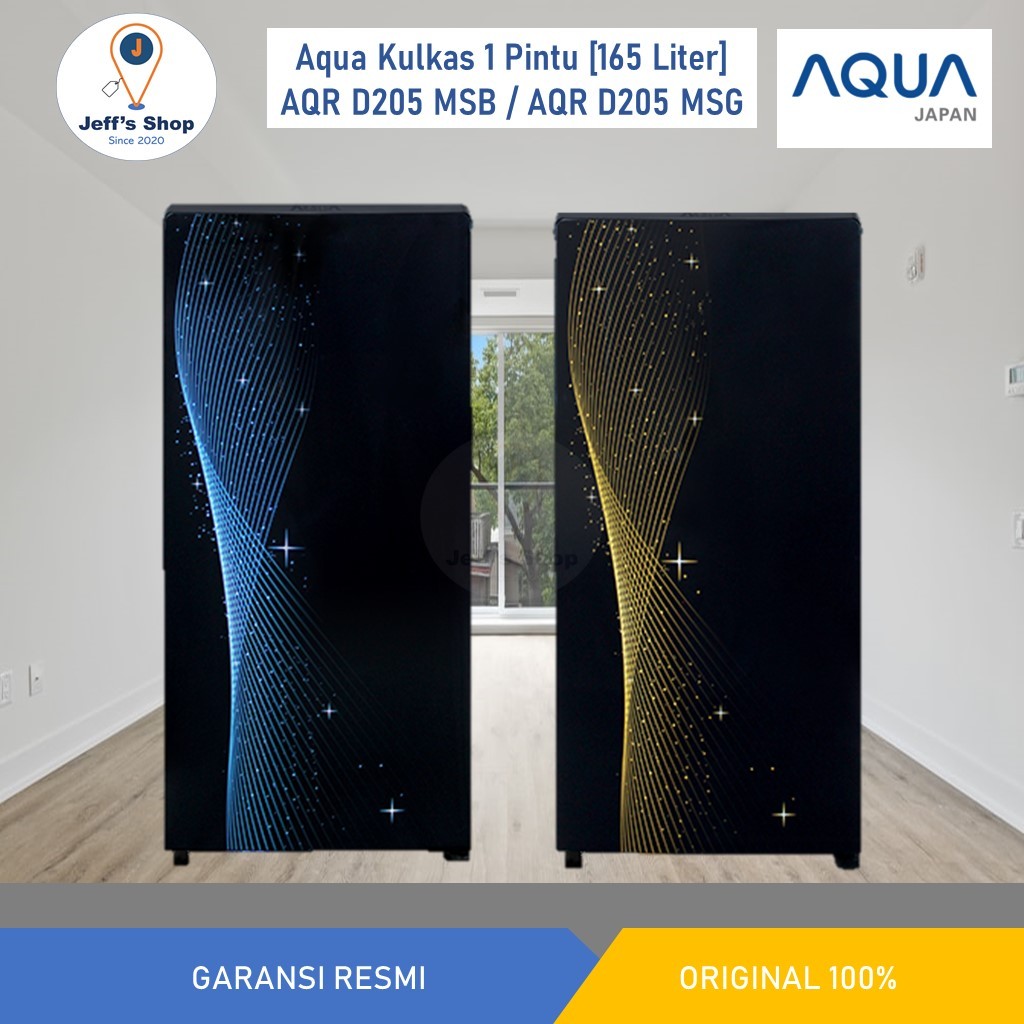 Aqua Kulkas 1 Pintu [165 Liter] AQR D205 MSB / AQR D205 MSG