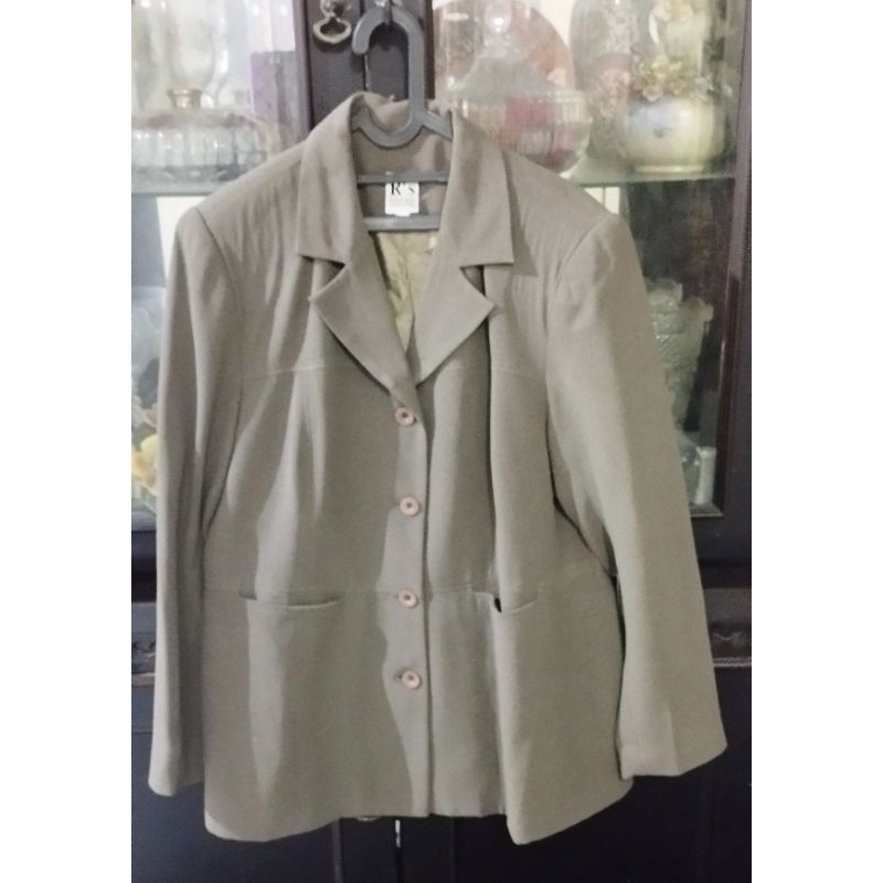 Preloved Setelan Blazer Jumbo Wanita Dewasa Size XXL