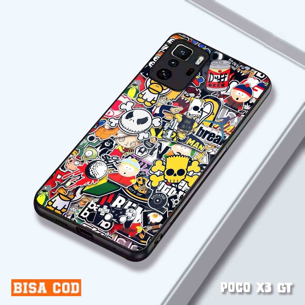 Casing Poco X3 GT - Case Poco X3 GT - Case Motif GRAFITTI - Kesing hp POCO X3 GT Pelindung hp Poco x