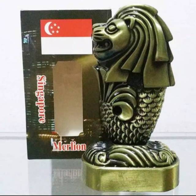 Miniatur Menara Patung Merlion Singapore Monumen Negara Singapore
