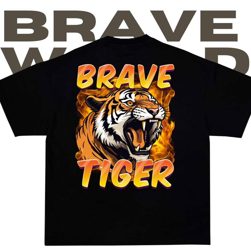 Brave World - Tshirt Brave Tiger