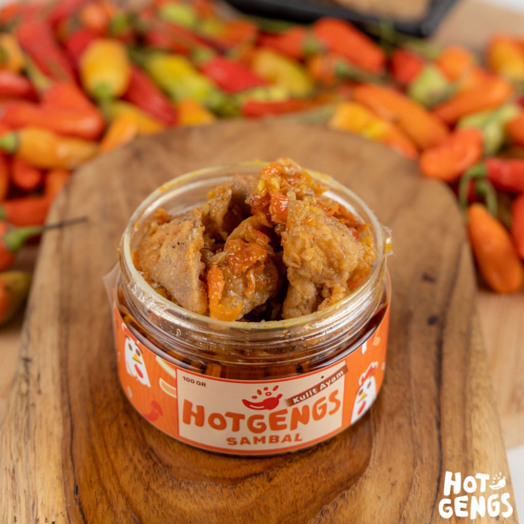 

Sambal Hotgengs - Sambal Bawang KULIT AYAM 170 Gram. Sambel Pedas Homemade