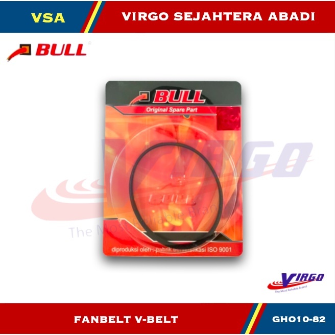 BULL FANBELT GHO10-82 TALI KIPAS KETAM V BELT V-BELT FOR MESIN SERUT KAYU KETAM PLANER BOSCH