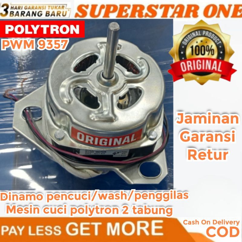Dinamo wash/pencuci mesin cuci polytron PWM-9357