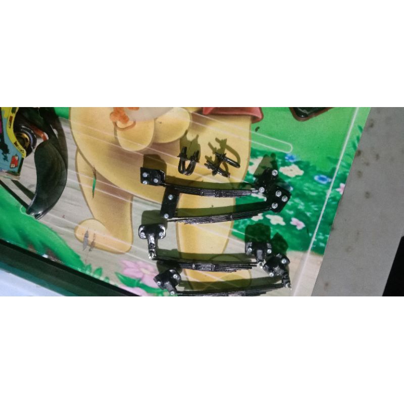 suspensi full besi/baja miniatur truk rc