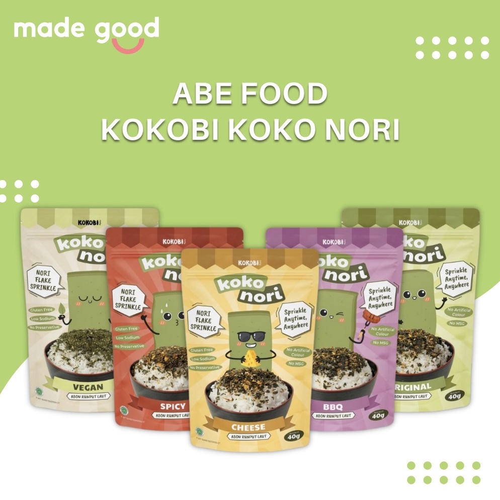 

XPRESS Abe Food Kokobi Koko Nori Abon Nori Rumput Laut Tabur 4gr