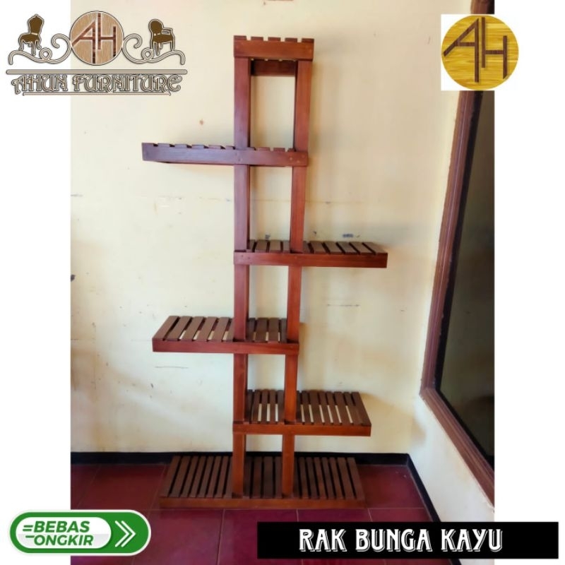 Rak bunga kayu jati