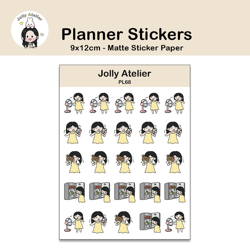 

So Hot Kepanasan Stickersheet | Planner Sticker [jollyaetlier]