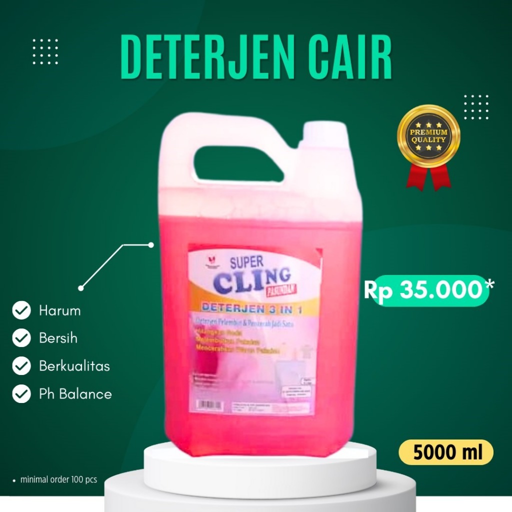 Detergen Cair Super Cling 5 Liter