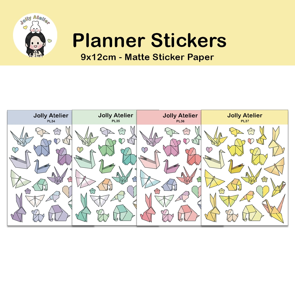 

Origami Stickersheet | Planner Sticker [jollyatelier]