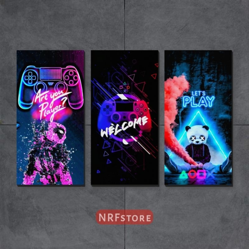 Hiasan kamar aesthetic - Poster dinding game room Gaming Wall decor