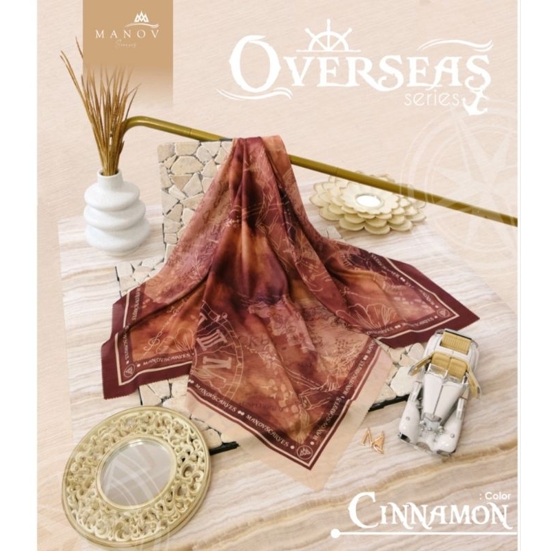 Manov Scarves OVERSEAS series cinnamon