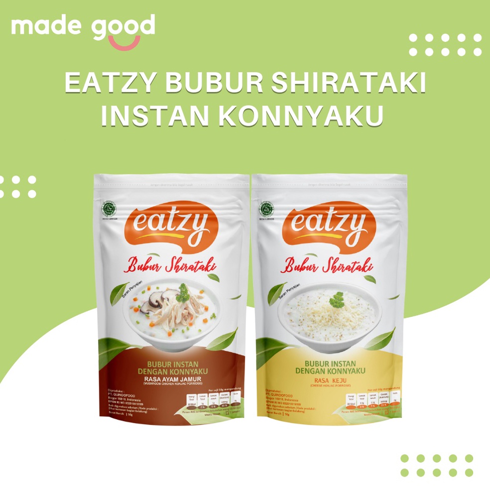 

HEMAT PROMO Eatzy Bubur Shirataki Instan Konnyaku 5gr
