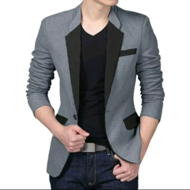 jas pria dewasa/ blazer pria kekinian/ jas pria keren/ jas pria slimfit anak muda/ jas pria murah