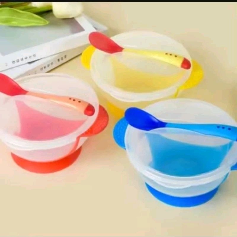 Mangkok bayi Mpasi anti tumpah silicon set
